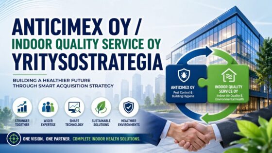 anticimex oy / indoor quality service oy yritysostostrategia
