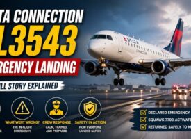 delta connection dl3543 emergency landinga