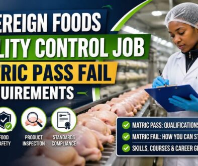 sovereign foods quality control job matric pass fail requirements